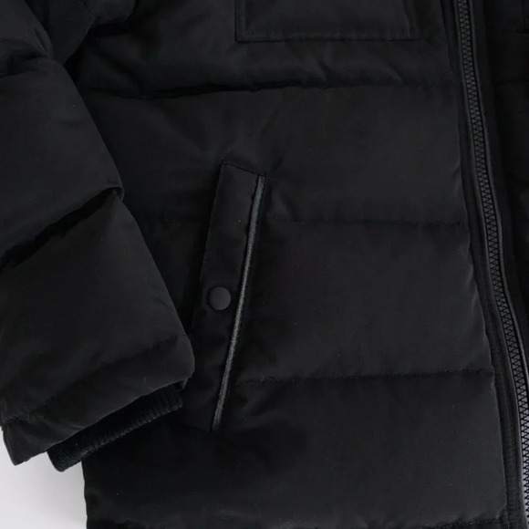 Danier Black Puffer Winter Coat Jacket Size Large - Picture 10 of 16